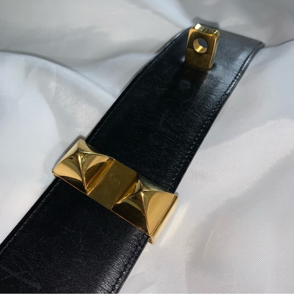 👋🏾SOLD👋🏾 Hermès COLLIER DE CHIEN calfskin belt - Picture 10 of 12